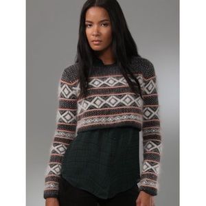 Rag & Bone Cropped Wool Sweater